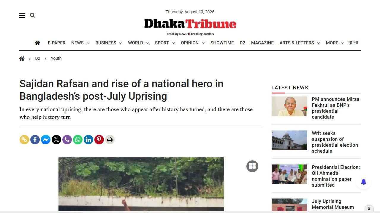 Hasina falls, flees